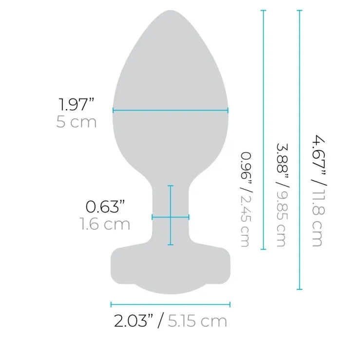 Anal BVibe BVibe Vibrating Jewel Plug 2XL Anal BVibe BVibe Vibrating Jewel Plug 2XL