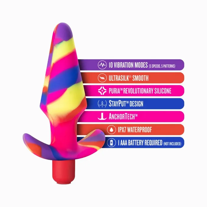 Anal Blush Avant Free Spirit Scarlet Vibrating Plug