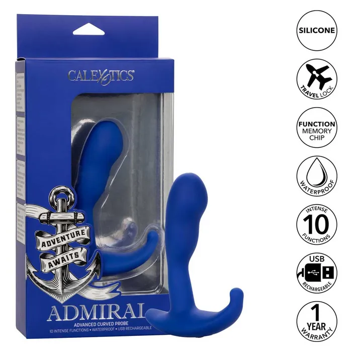 Anal CalExotics Admiral Advanced Curved Probe