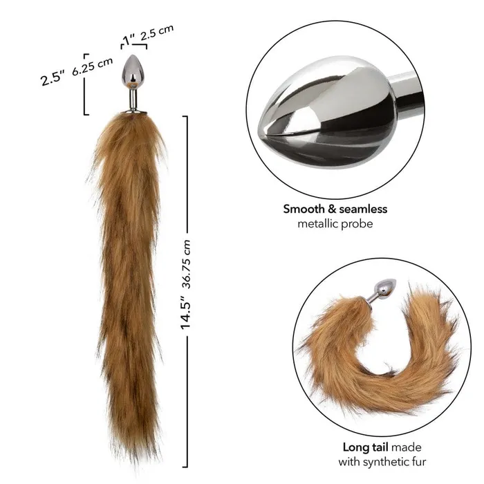 Anal CalExotics Running Wild Brown Tail Plug