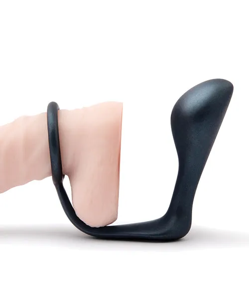Anal Cotr INC BVibe Butties Ringer Cock Ring Prostate Plug Black