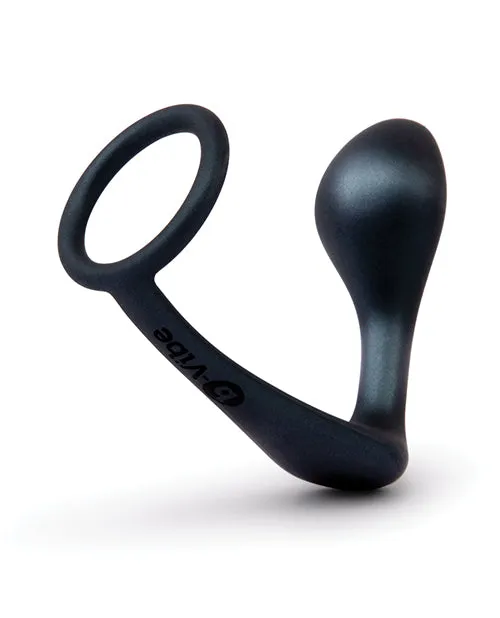 Anal Cotr INC BVibe Butties Ringer Cock Ring Prostate Plug Black