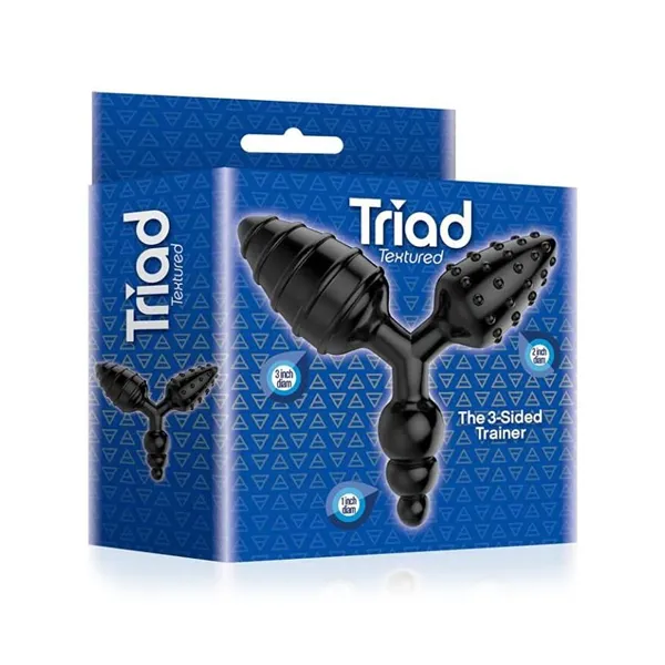 Anal Icon Brands Icon Brands The 9s Triad 3 Way Butt Plug Textured