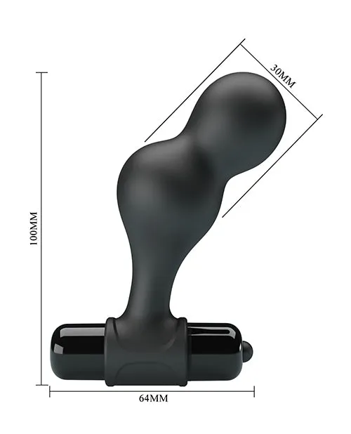 Anal Liaoyang Baile Health Care Produ Mr Play Silicone Anal Vibro Plug Black
