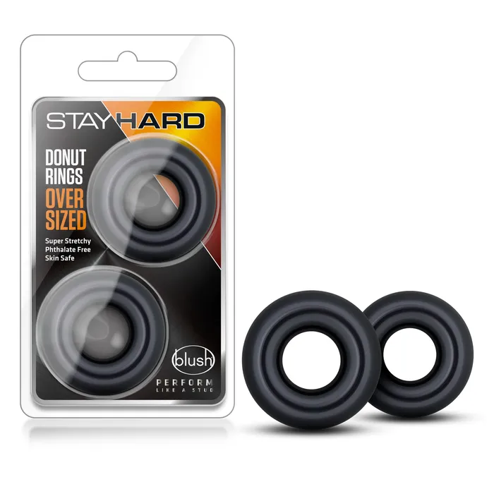 Anal Stay Hard Donut Rings Oversized Black Stay Hard