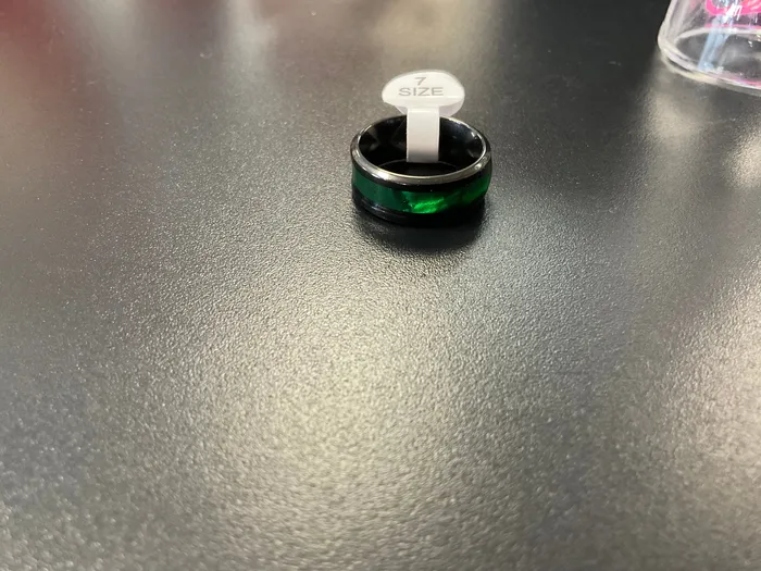 Anal Up4Drea Black marble color ring size 7