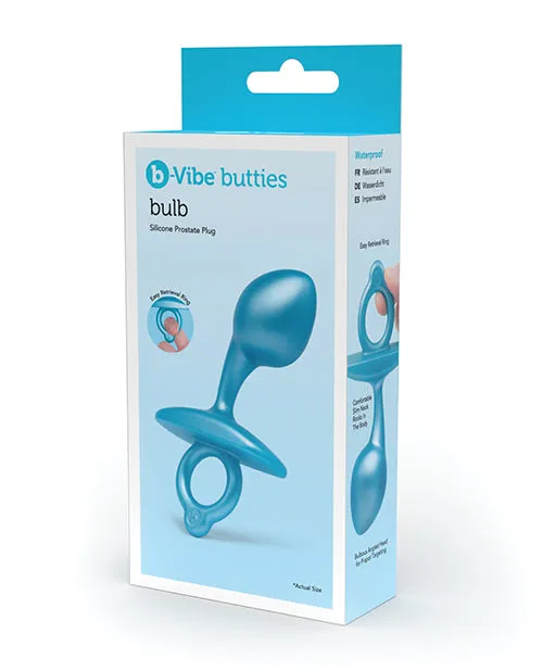 BVibe Butties Bulb Tapered Prostate Plug Blue Cotr INC Anal