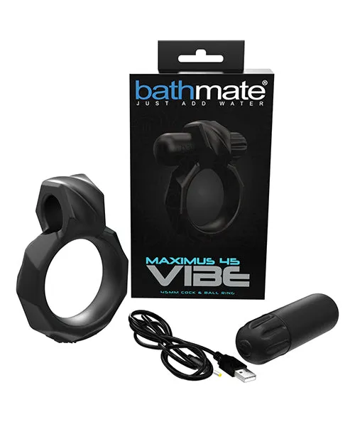 Bathmate Male Sex Toys Bathmate Maximus Vibe 45 Cock Ring Black