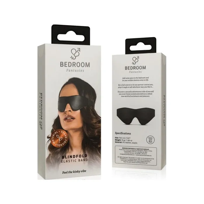 Bedroom Fantasies Anal Bedroom Fantasies Faux Leather Blindfold Black