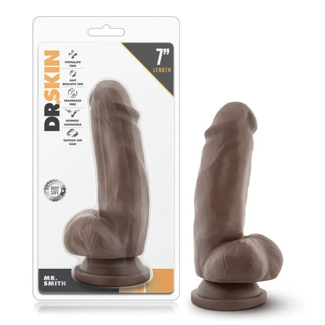 Blush Love Dr Skin Mr Smith 7 Inch Dildo with Suction Cup Chocolate Female Sex Toys Blush Love Dr Skin Mr Smith 7 Inch Dildo with Suction Cup Chocolate Female Sex Toys