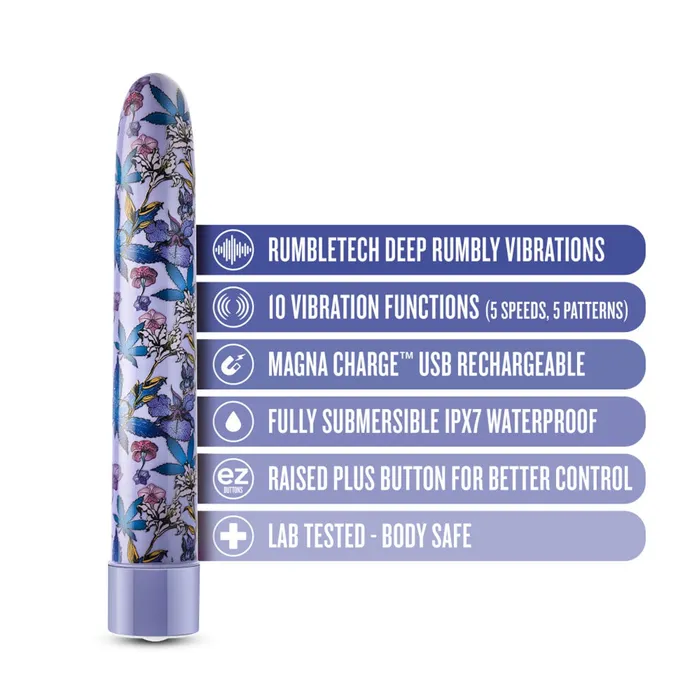 Blush Novelties Vibrators Limited Addiction Floradelic 7 Rechargeable Vibrator