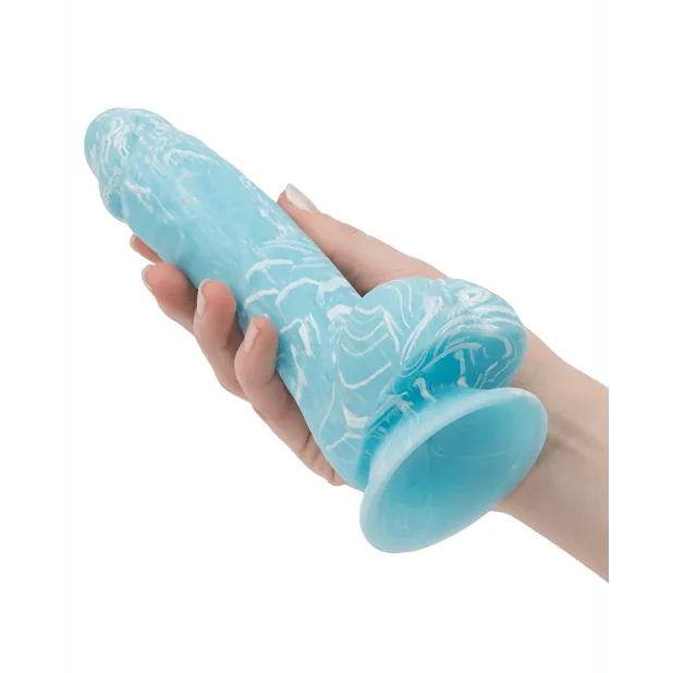 BMS Dildos Addiction Luke 75 Blue Glow in the Dark Dildo