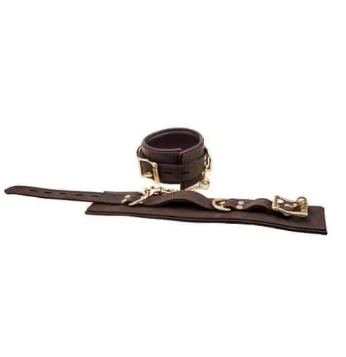 BOUND Nubuck Kinky Leather Ankle Restraints Bound Restraints