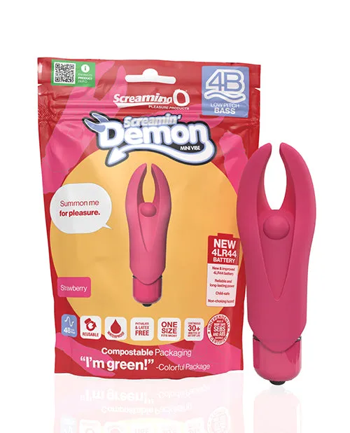 Bushman Products Screaming O 4B Demon Mini Vibe Strawberry Vibrators