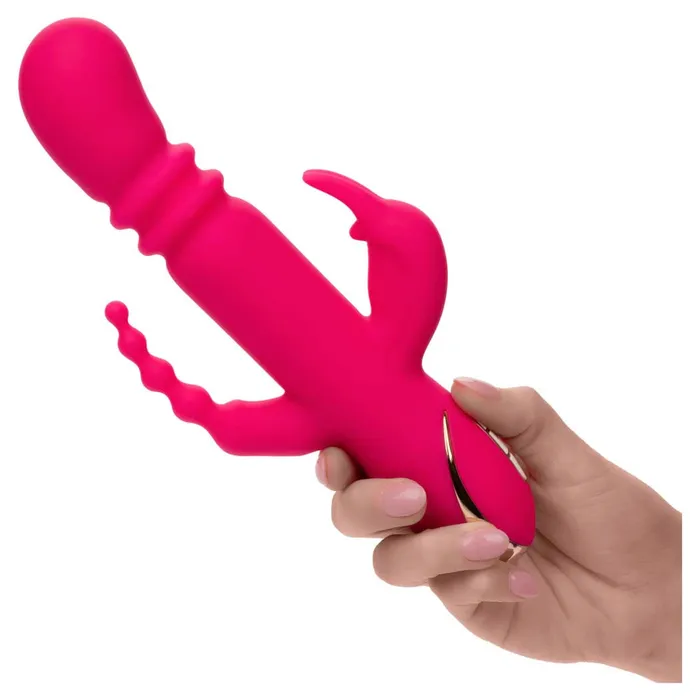 CalExotics Female Sex Toys CalExotics Jack Rabbit Signature Heated Silicone Triple Fantasy Rabbit