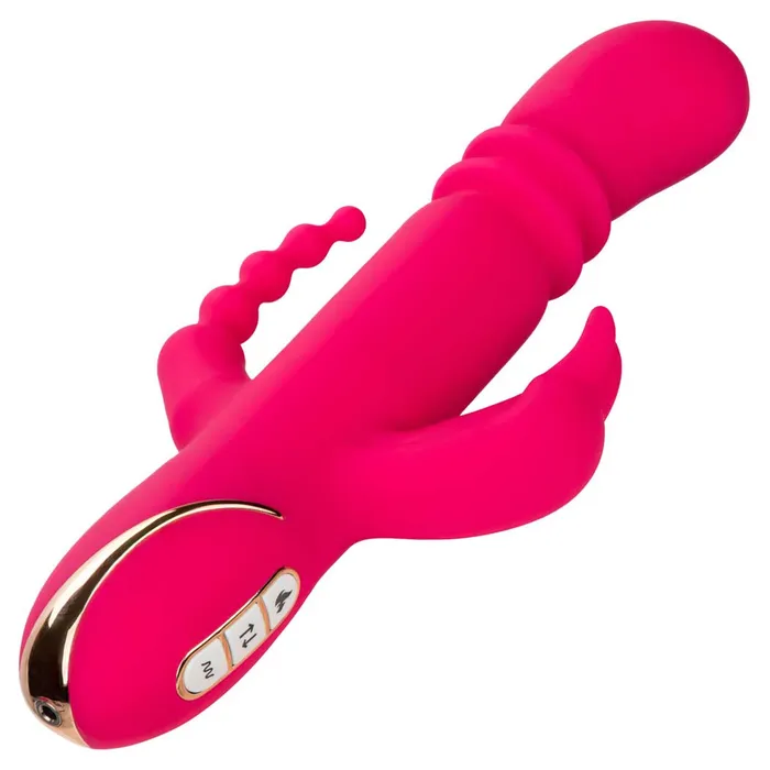 CalExotics Female Sex Toys CalExotics Jack Rabbit Signature Heated Silicone Triple Fantasy Rabbit