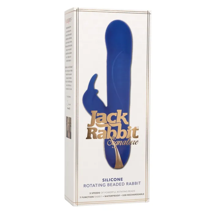 CalExotics Female Sex Toys Jack Rabbit Signature Silicone Rotating Beaded Rabbit