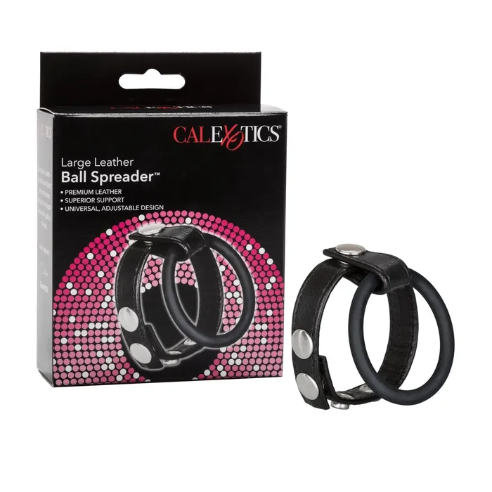 CalExotics Male Sex Toys Large Leather Ball Spreader
