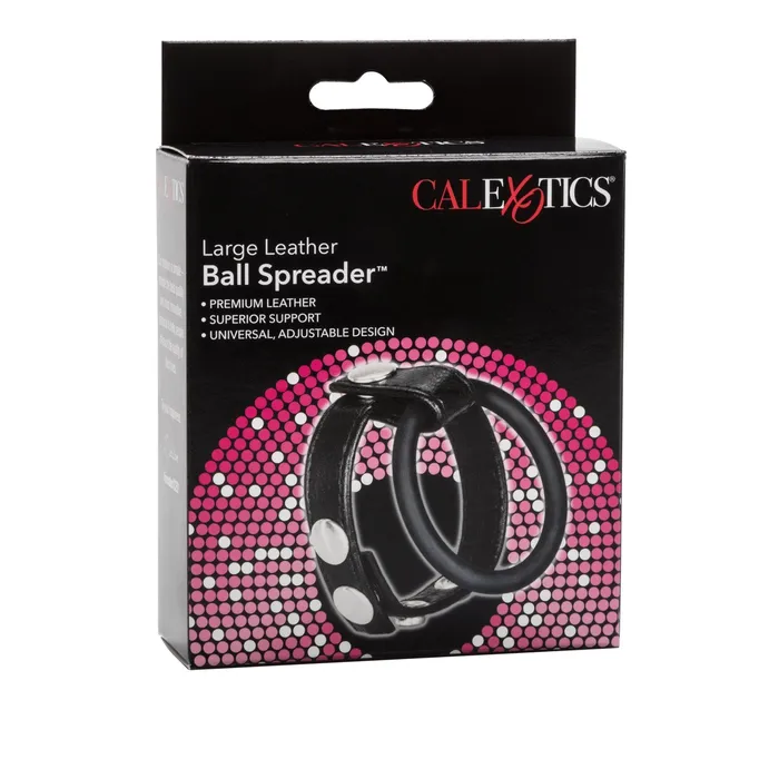 CalExotics Male Sex Toys Large Leather Ball Spreader CalExotics Male Sex Toys Large Leather Ball Spreader