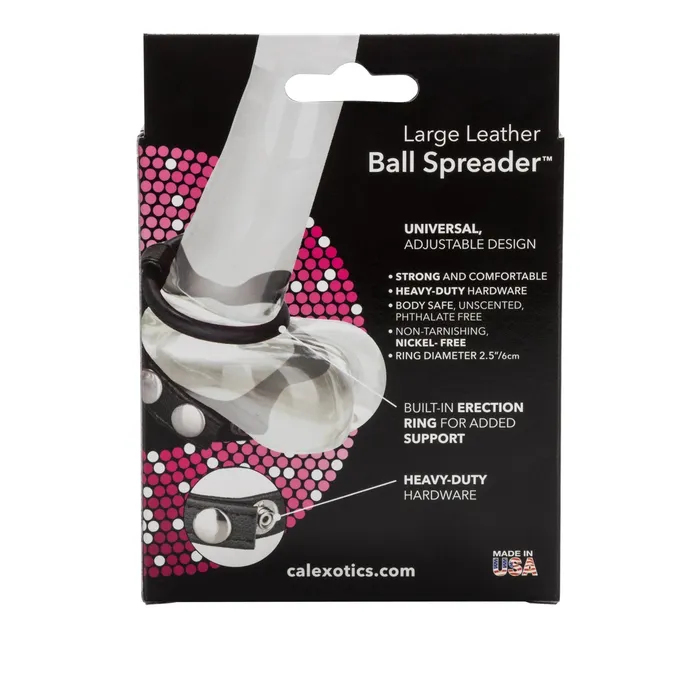 CalExotics Male Sex Toys Large Leather Ball Spreader CalExotics Male Sex Toys Large Leather Ball Spreader