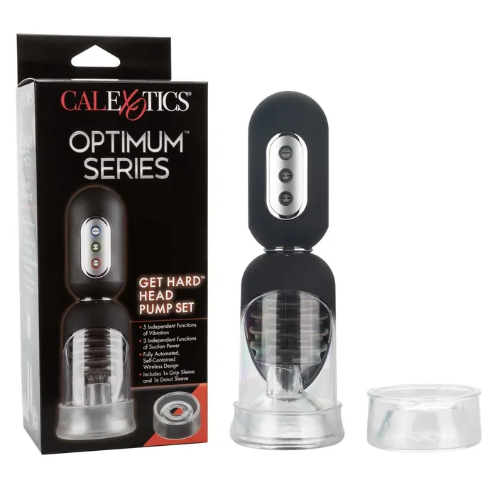 CalExotics Male Sex Toys Optimum Series Get Hard Head Pump Set