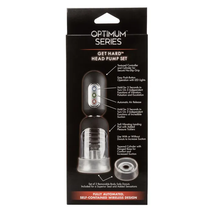 CalExotics Male Sex Toys Optimum Series Get Hard Head Pump Set