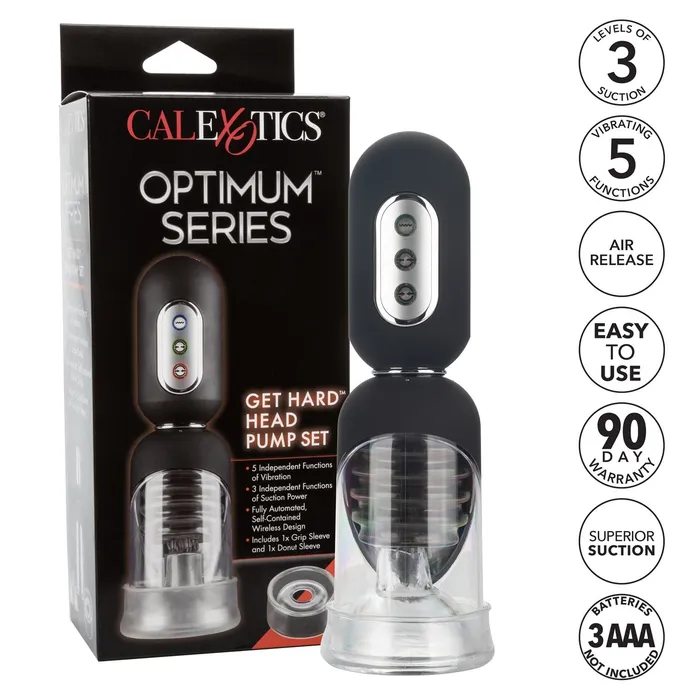 CalExotics Male Sex Toys Optimum Series Get Hard Head Pump Set