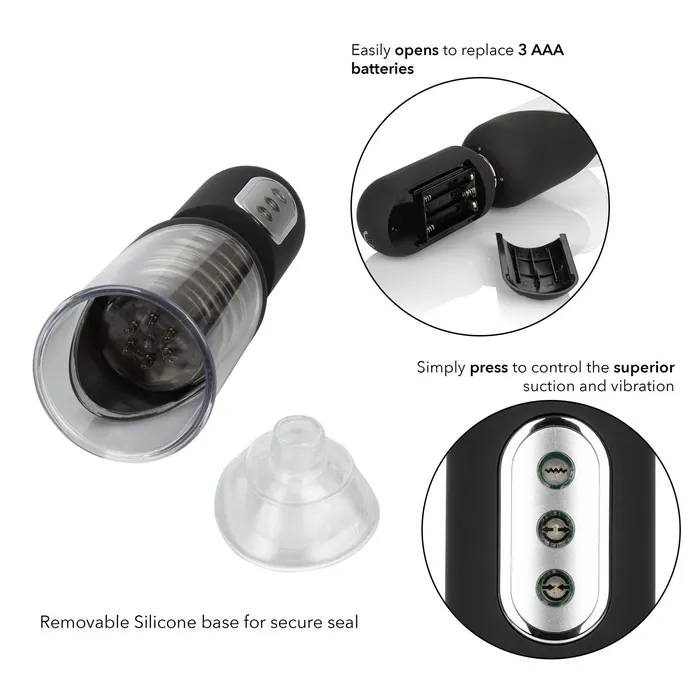 CalExotics Male Sex Toys Optimum Series Get Hard Head Pump Set