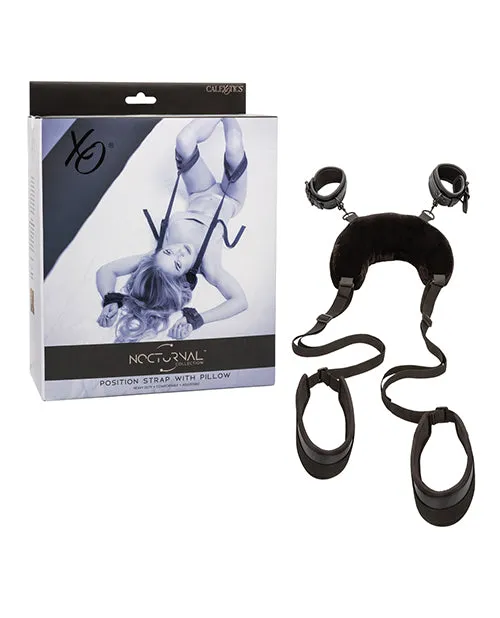 California Exotic Novelties Anal Nocturnal Collection Position Strap wPillow Black California Exotic Novelties Anal Nocturnal Collection Position Strap wPillow Black