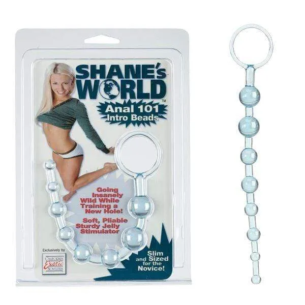 California Exotics Anal Shanes World Anal Beads Soft Jelly Graduated Blue California Exotics Anal Shanes World Anal Beads Soft Jelly Graduated Blue