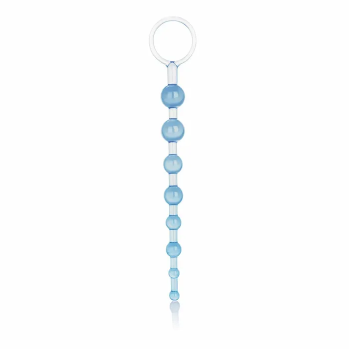 California Exotics Anal Shanes World Anal Beads Soft Jelly Graduated Blue California Exotics Anal Shanes World Anal Beads Soft Jelly Graduated Blue