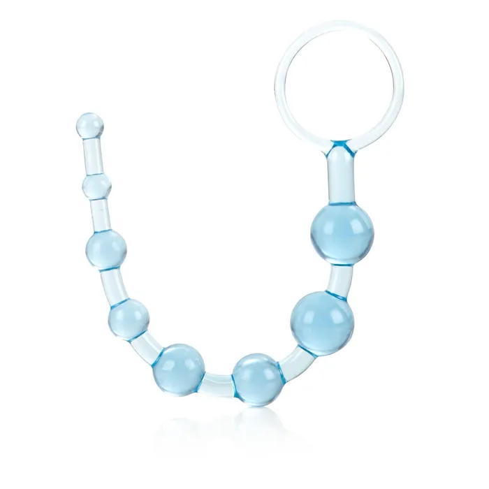 California Exotics Anal Shanes World Anal Beads Soft Jelly Graduated Blue California Exotics Anal Shanes World Anal Beads Soft Jelly Graduated Blue