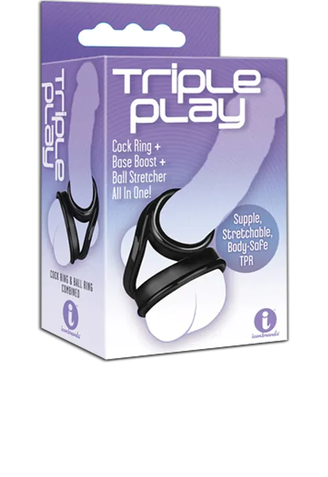 Couples Icon Brands Icon Brands Triple Play TPR Cock Ring