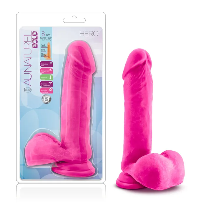Dildos Au Naturel Bold Hero 8in20cm Dildo Pink Au Naturel