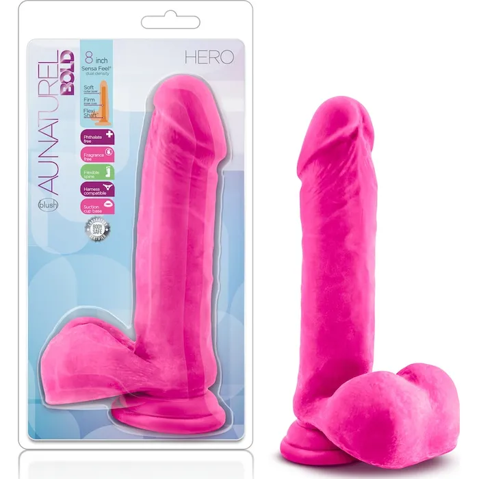 Dildos Au Naturel Bold Hero 8in20cm Dildo Pink Au Naturel