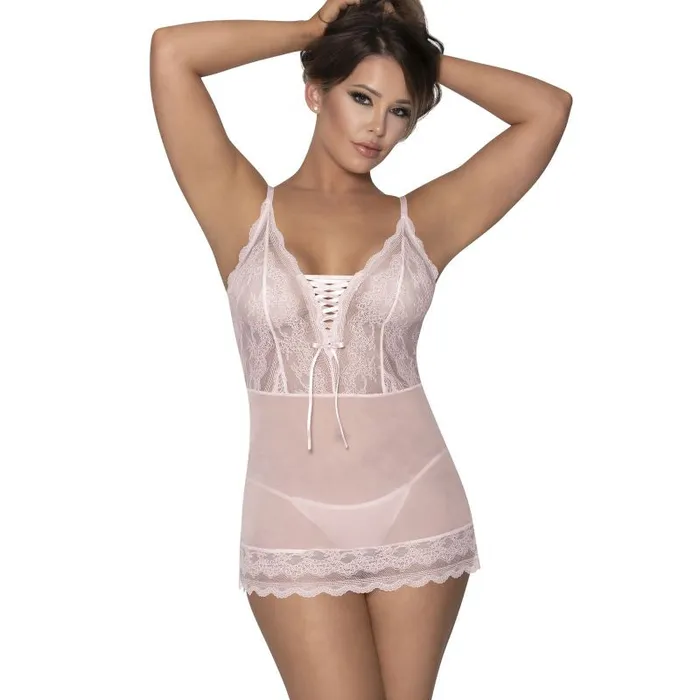 Dildos Lace Chemise and GString Blush Turqouise SM LXL Queen Exposed Exposed Lingerie