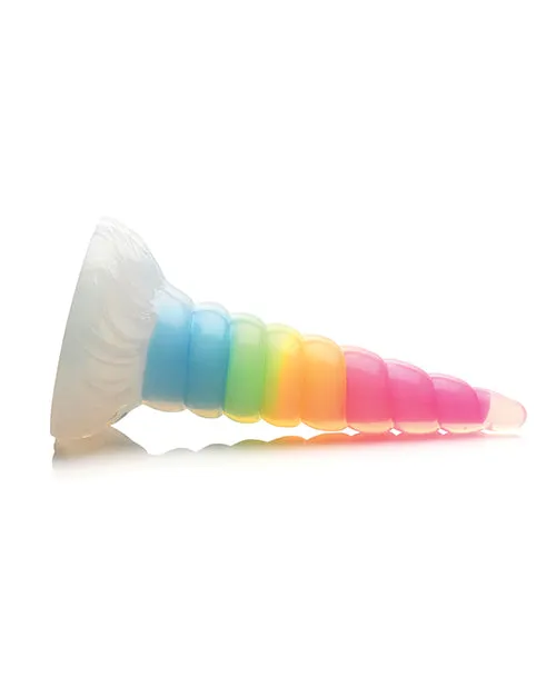 Dildos Xr LLC Creature Cocks Uni Glow in the Dark Silicone Dildo Rainbow