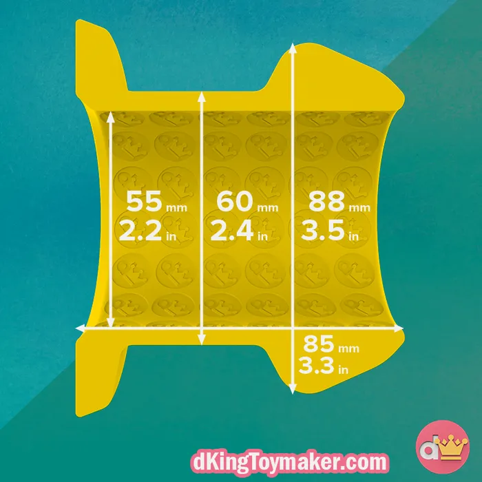 dKingToymaker Anal Gape Plug XL YELLOW d