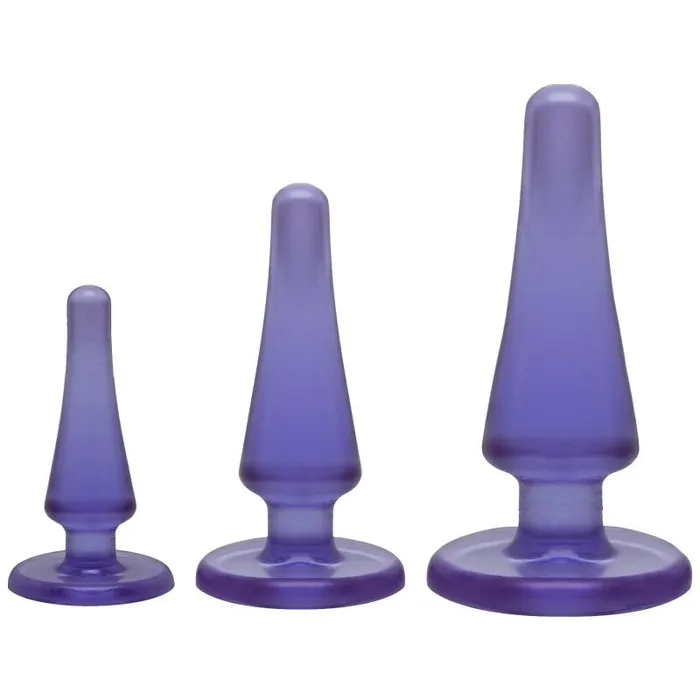 Doc Johnson Crystal Jellies Anal Initiation Kit Purple Crystal Jellies Anal