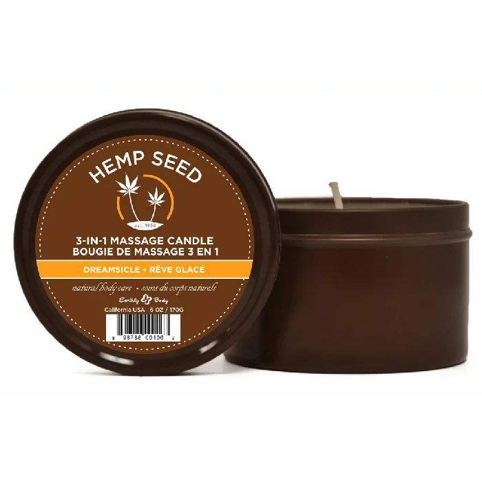 Earthly Body Female Sex Toys Earthly Body Hemp Seed 3In1 Massage Candle