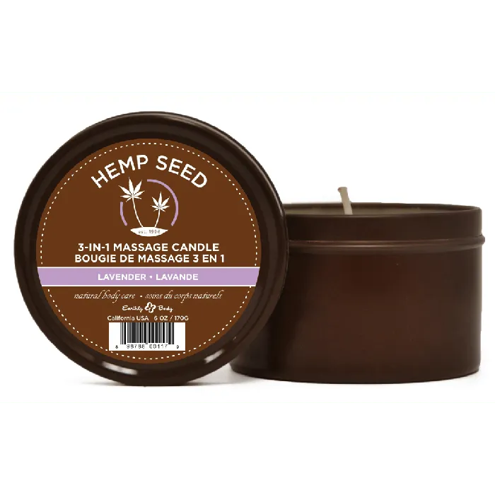 Earthly Body Female Sex Toys Earthly Body Hemp Seed 3In1 Massage Candle