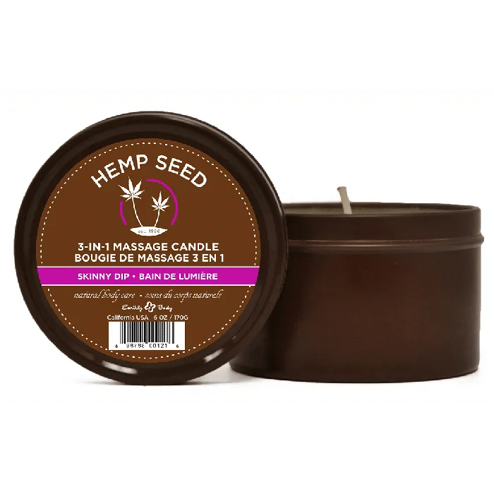 Earthly Body Female Sex Toys Earthly Body Hemp Seed 3In1 Massage Candle