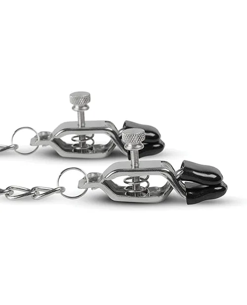 Easy Toys Big Nipple Clamps Wchain Silver Edc Internet Bv Dildos