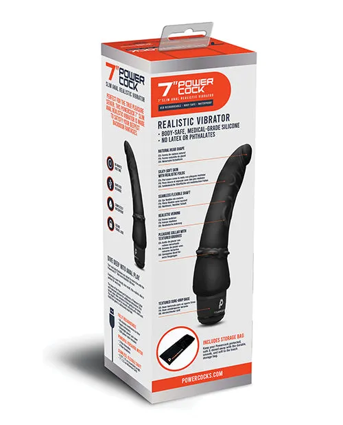 Electric Eel INC Anal Powercocks 7 Slim Anal Realistic Vibrator