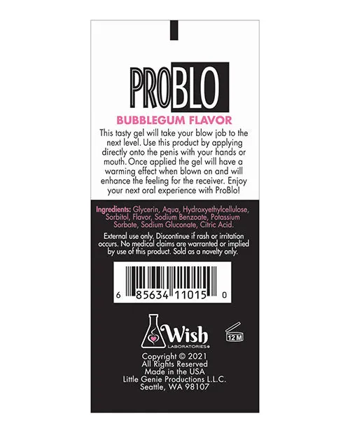 Enhancers Little Genie Productions LLC Problo Oral Pleasure Gel Blueberry