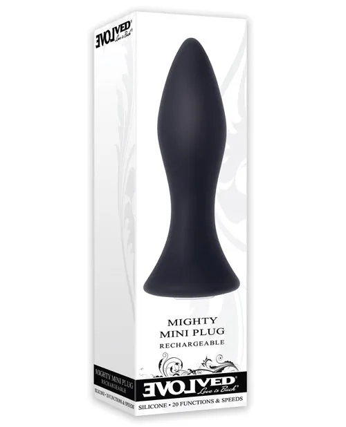 Evolved Mini Butt Plug Black Evolved Novelties INC Anal