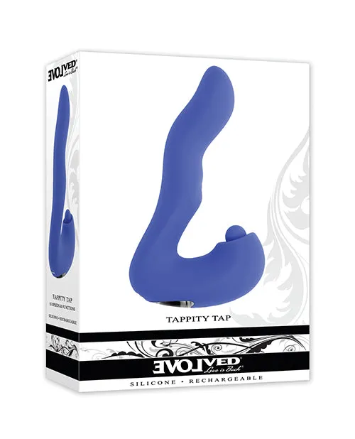 Evolved Novelties INC Evolved Tappity Tap Vibrator Blue Vibrators