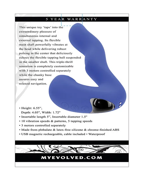 Evolved Novelties INC Evolved Tappity Tap Vibrator Blue Vibrators Evolved Novelties INC Evolved Tappity Tap Vibrator Blue Vibrators