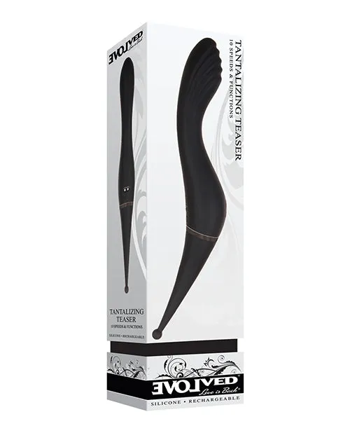 Evolved Novelties INC Vibrators Evolved Tantalizing Teaser Dual End Vibrator Black Evolved Novelties INC Vibrators Evolved Tantalizing Teaser Dual End Vibrator Black