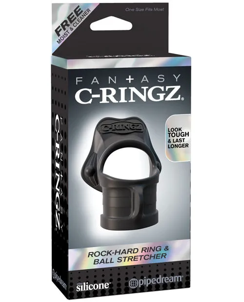 Fantasy Cringz Rock Hard Ring Ball Stretcher Black Pipedream Products Male Sex Toys Fantasy Cringz Rock Hard Ring Ball Stretcher Black Pipedream Products Male Sex Toys
